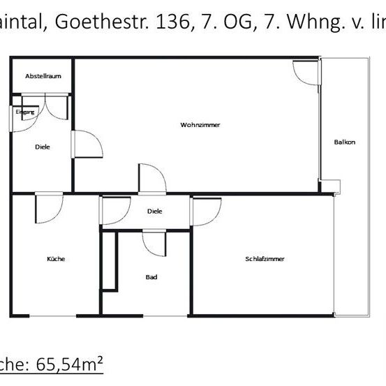 ﻿Schöne 2-Zimmer-Wohnung mit Tageslichtbad und Balkon in Maintal-Bischofsheim zu vermieten - Photo 1