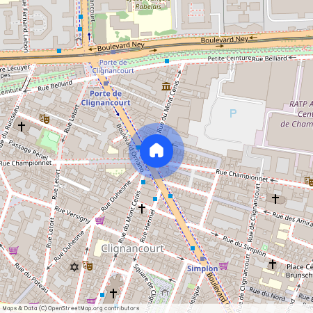 Boulevard Ornano entre Rue Championnet et Rue Belliard 75018 Paris (18e arrondissement)