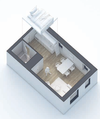 1-værelses studiebolig med hems - Photo 1