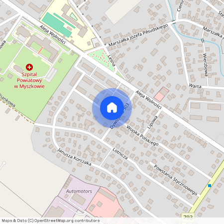 ul. Majora Sucharskiego, Myszków, myszkowski, śląskie