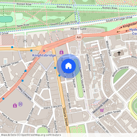 Lowndes Square, Knightsbridge, London, SW1X
