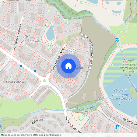 ul. Alfonsa Flisykowskiego, Jasień, Gdańsk, pomorskie