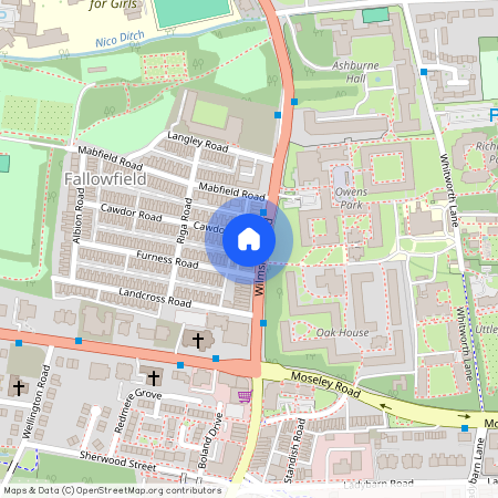 A Wilmslow Road, Manchester M14