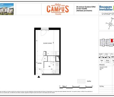 location Appartement T1 DE 23.4m² À TOURS - Photo 1