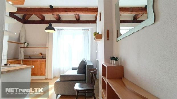 obsadeny - ROMANTICKÉ BÝVANIE – ATYPICKÝ PODKROVNÝ- Garzónka - Mierová ul. - NETreal.TK - - Fotografia 1