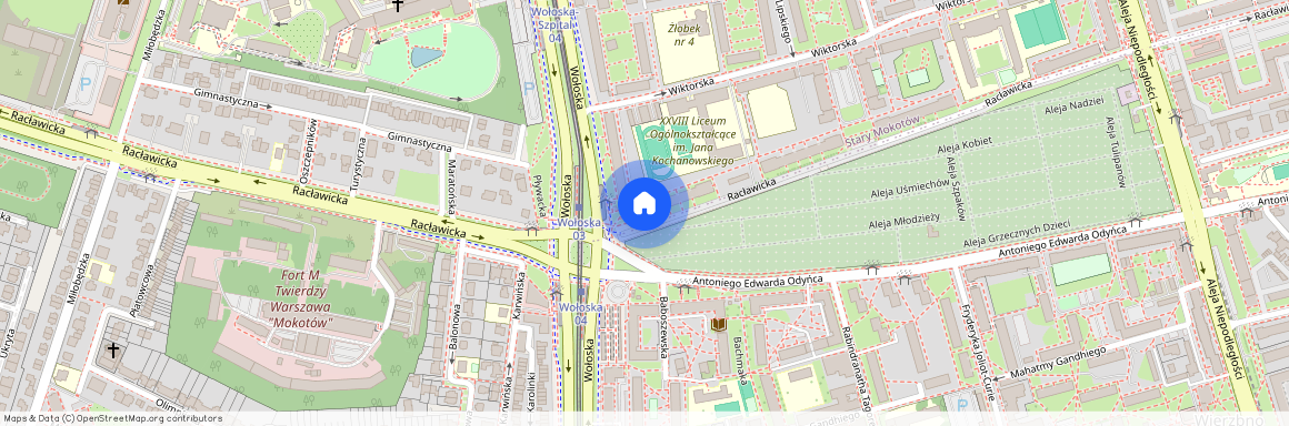 Warszawa Mokotów Stary Mokotów, Racławicka