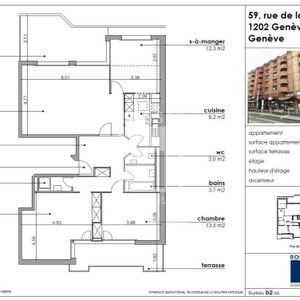 Grand appartement de 4 pièces en attrique d'env. 106m2 avec terrasse - Photo 2