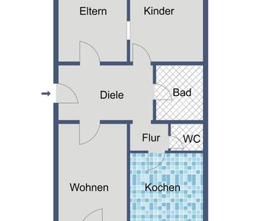 WBS erforderlich - Geräumige Wohnung in ruhiger Lage - Foto 1