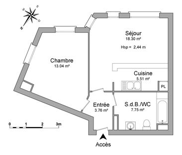 Location Appartement 2 pièces 48m² VILLIERS SUR MARNE 94350 - Photo 3
