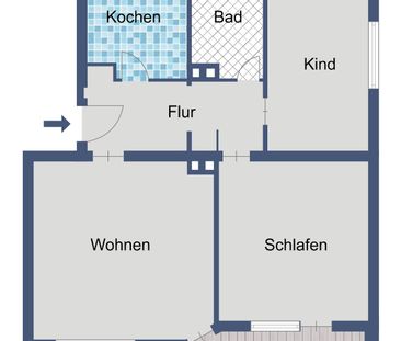 Kompakte 3-Zimmer-Wohnung mit Balkon - Foto 5