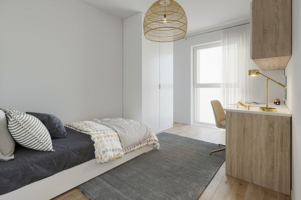 IMMOBILIEN SCHNEIDER - Neubau Erstbezug - traumhaft schöne 3 Zimmer Wohnung mit EBK, Parkett, Balkon - Foto 1