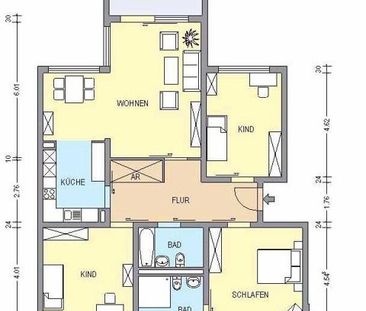 Geräumige Wohnung (barrierefreie/rollstuhlgerecht) mit Balkon sucht... - Foto 1