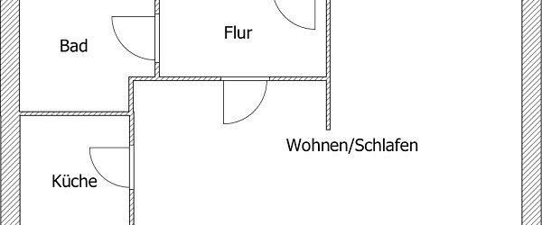 Schöne Singlewohnung mit großem Wohnbereich und Stellplatz - Foto 1