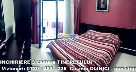 Inchiriere 3 camere Tineretului - langa metrou - 87 mp - etaj 9 - Fotografie 2