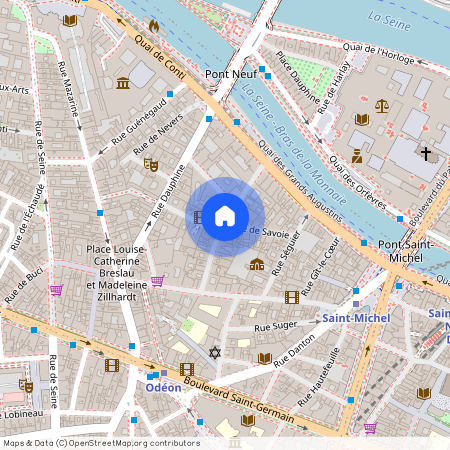 Rue des Grands Augustins et Rue de Savoie 75006 Paris (6e arrondissement)