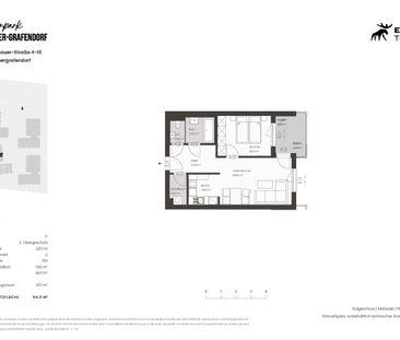 54,11qm 2Zi -O-Balkonwohnung Erstbezug, Ökologische Bauweise - Photo 6