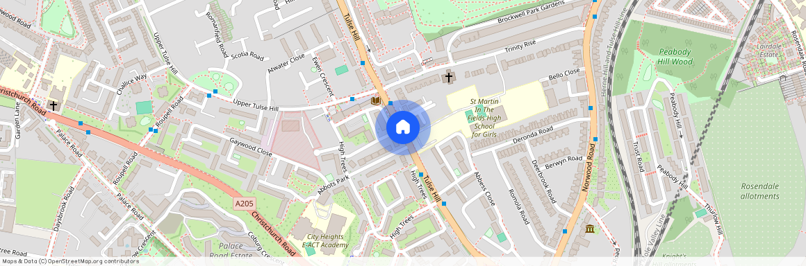 Tulse Hill, Brixton, Clapham, Balham, Herne Hill, Streatham, SW2