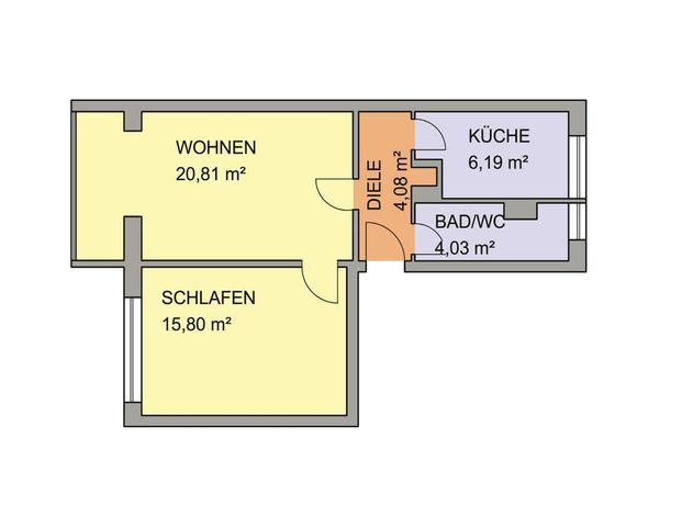 Sanierte 3-Raum Wohnung im Zentrum von Bitterfeld - Foto 1