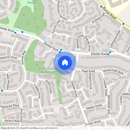 Cardoness Place, Dudley