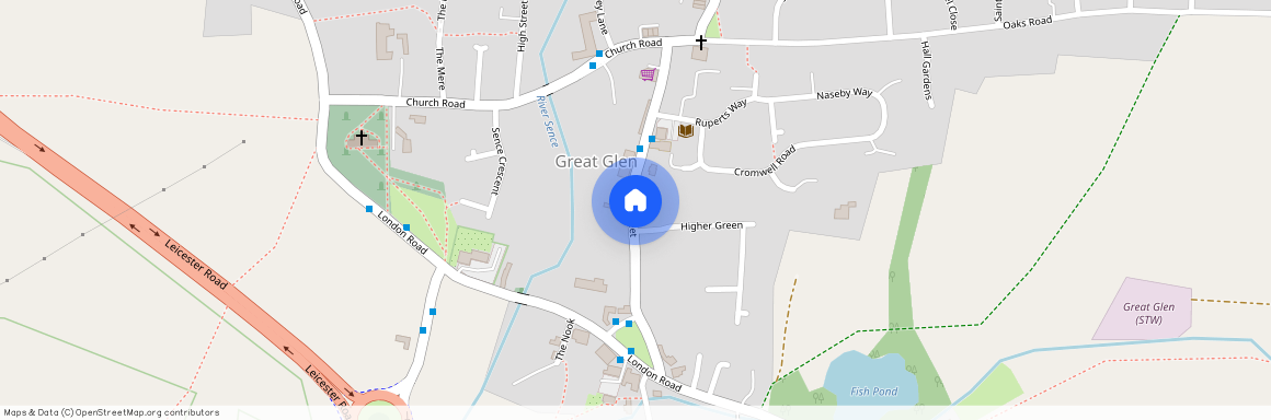 Main Street, Great Glen, Leicester, Leicestershire, LE8