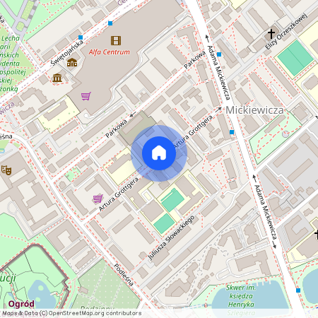 ul. Artura Grottgera, Mickiewicza, Białystok, podlaskie