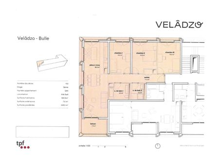 Magnifique et spacieux 4,5 pièces au 5ème et dernier étage - Photo 3