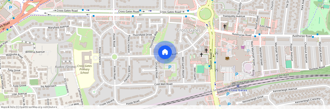 Over 55's Ground Floor Flat at Orchard Croft, Farm Road, Leeds, West Yorkshire, LS15