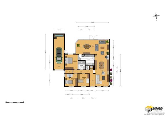 Instapklare laagbouwvilla (178 m²) met 4 slaapkamers, garage en tuin (335 m²) in Edegem. - Photo 1