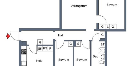 Norrängsgatan 7 B, Motala – 4 r.o.k – 88 kvm - Photo 3