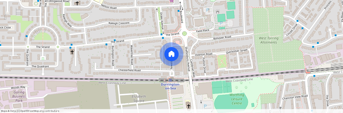 Skyline. The Causeway, Worthing, BN12