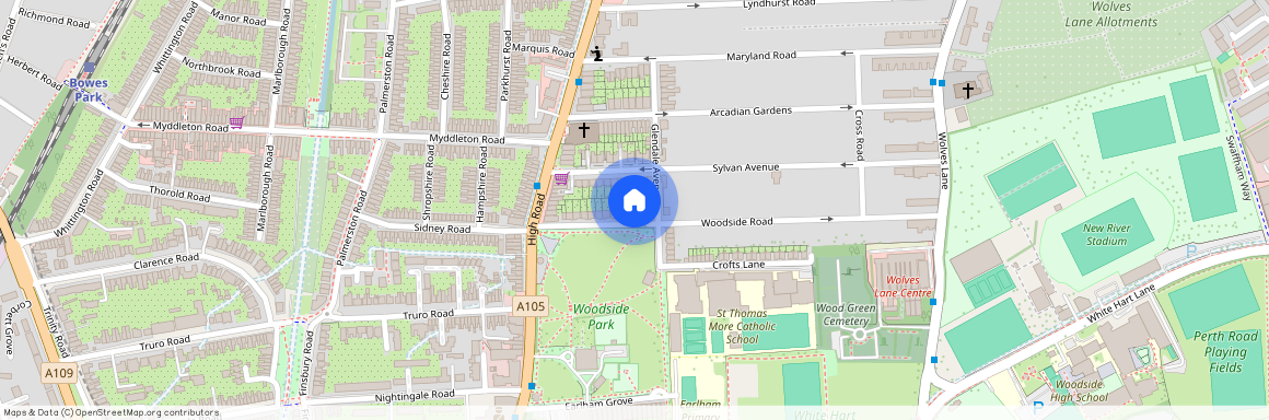 Holden Road, London, Woodside Park