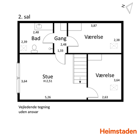 Stor 3-værelses lejlighed på Søndermarksvej - Photo 4