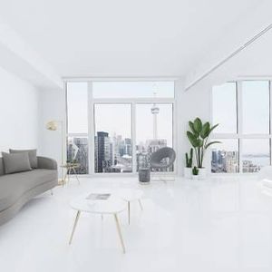 Sleek 1 Bed, 1 Bath with City Views and Office Den - Photo 2