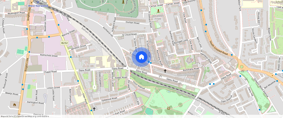 St. Louis Road, Gipsy Hill, West Norwood, Brixton, Dulwich, SE27