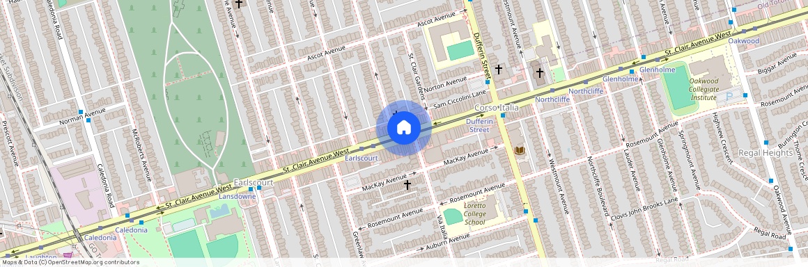 Saint Clair Avenue West, Bracondale Hill, Toronto