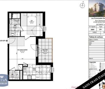 Appartement à louer 2 pièces 43.72m² - Photo 1