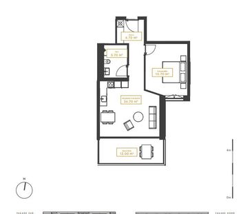 2.5 rooms new with balcony – C403 - Photo 1