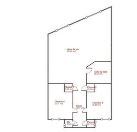 3 pièces - Meublé - 76 m² - 1er étage - Colocation non autorisée - Photo 3