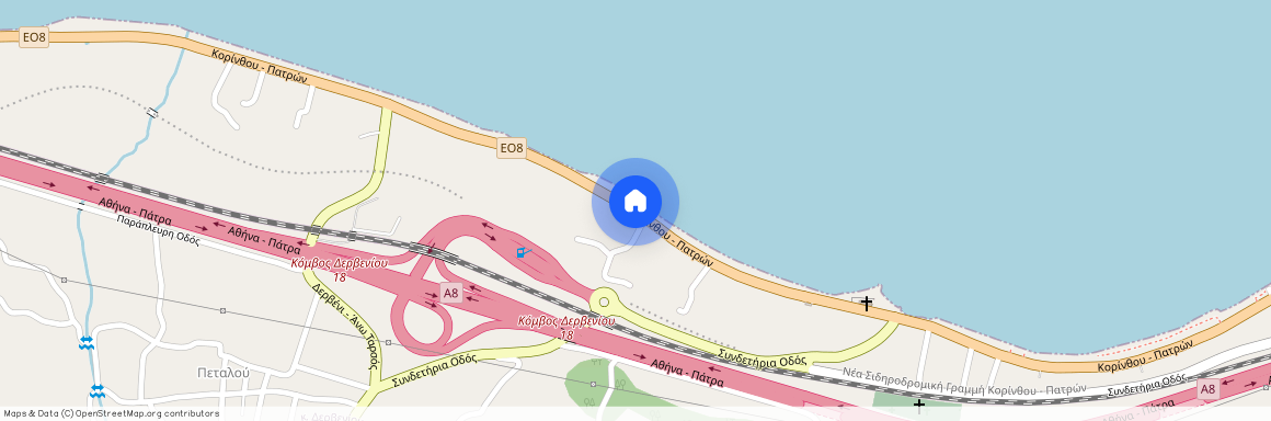 Παλαιά Εθνική Οδός Κορίνθου-Πατρών, Δερβένι (Ευρωστίνη)