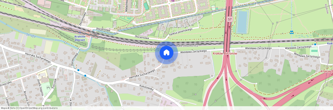 ul. Feliksa Jasieńskiego, Złocień, Bieżanów-Prokocim, Kraków, małopolskie