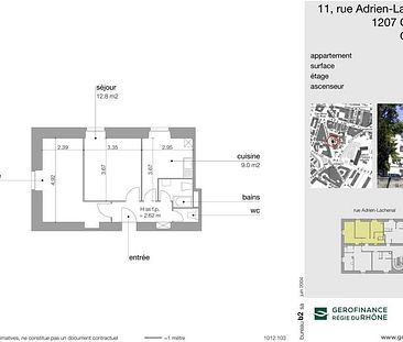 Appartement de 3 pièces, environ 45 m2 au 1er étage. Visites groupées le 5 juin de 18h30 à 19h00 - Foto 2