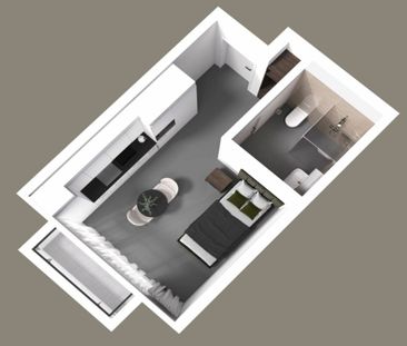 1.5 Zimmer, 23 m² - Photo 1