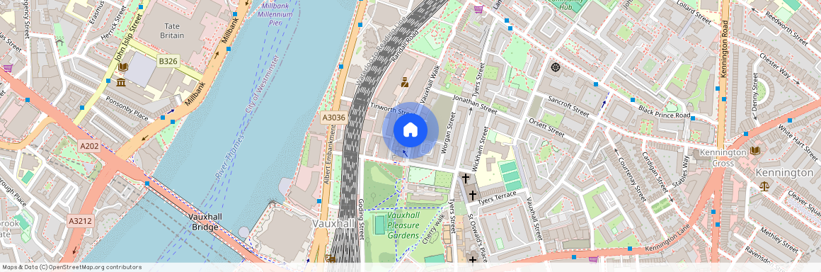 Vauxhall Walk London, London SE11 5EL, United Kingdom