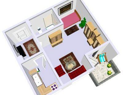 Ideal für Rentner oder Studenten, sanierte 1-Zimmer-Wohnung mit großem Balkon - Foto 1