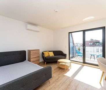 Hochwertiges 1-Zimmer-Apartment mit Terrasse. Wohnen im Herzen F'Ha... - Photo 1