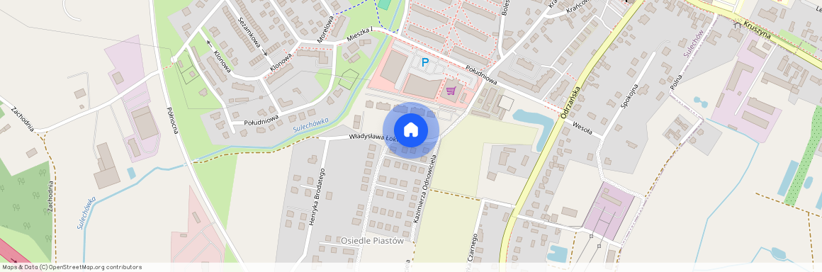 ul. Władysława Łokietka, Sulechów, Sulechów, zielonogórski, lubuskie