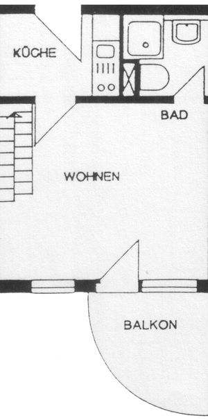 1,5-Raum-Wohnung, 46,0 m² mit Balkon & Fußbodenheizung im Grünen. - Foto 2