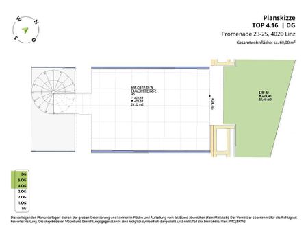 Promenadengalerien: Tolle 2-Zimmer Wohnung mit Dachterrasse in BESTER Innenstadtlage! - Photo 5