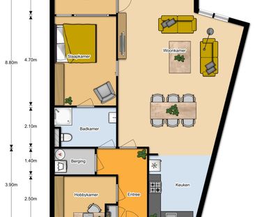Appartement te huur: Bloemendalsweg 11-F20 7429 AL Colmschate - Photo 4