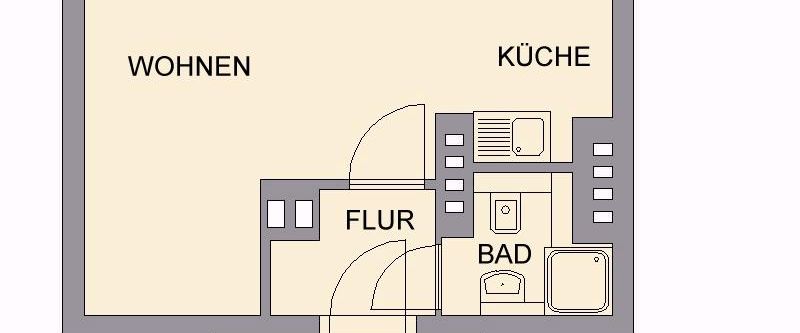 Singlewohnung mit offenem Wohn-/Essbereich - Foto 1